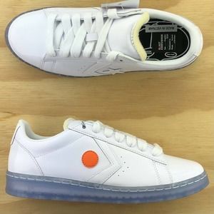 Converse Pro Leather Ox Rokit White Orange Shoes